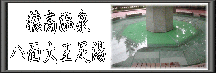 穂高温泉 八面大王足湯【温泉奉行所】
