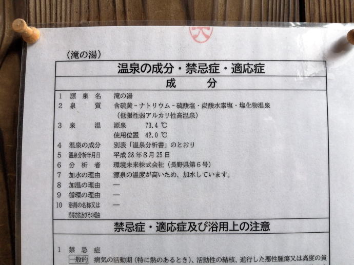 野沢温泉　滝の湯【温泉奉行所】